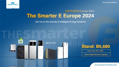 Powerworld Heat Pump participarà a The Smarter E Europe